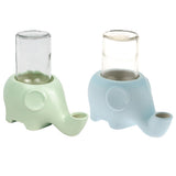 Maxbell Water Feeder with Elephant Shape Pet Water Bottle for Kitten Cat Dog Puppy