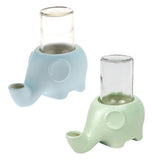 Maxbell Water Feeder with Elephant Shape Pet Water Bottle for Kitten Cat Dog Puppy