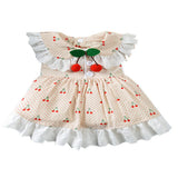 Max Cute Pet Dog Puppy Dress Clothes Dog Princess Summer Dress    Apricot L