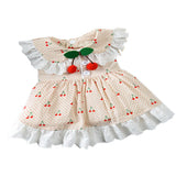 Max Cute Pet Dog Puppy Dress Clothes Dog Princess Summer Dress    Apricot L