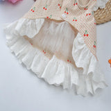 Max Cute Pet Dog Puppy Dress Clothes Dog Princess Summer Dress    Apricot L