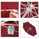 Maxbell Umbrella String Lights Waterproof Outdoor Lighting Umbrella Lights