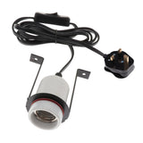 Maxbell Reptile Tortoise Habitat Ceramic Heating Light Holder Black UK Plug