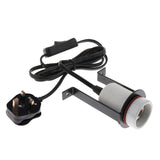 Maxbell Reptile Tortoise Habitat Ceramic Heating Light Holder Black UK Plug