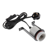 Maxbell Reptile Tortoise Habitat Ceramic Heating Light Holder Black UK Plug