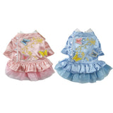 Maxbell Pet Dog Embroidery Princess Dress for Pet Birthday Wedding Party Blue M