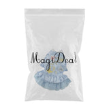 Maxbell Pet Dog Embroidery Princess Dress for Pet Birthday Wedding Party Blue L