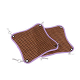 Maxbell 2 Pcs Small Animals Hamster Summer Cool Bed Mat Cage Hanging Hammock  25x25cm