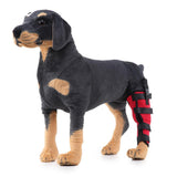 Max Dog Auxiliary Belt  Dog Protective Joints Protector Left Hind Leg-Red S
