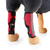Max Pet Knee Pads Pet Leg Socks Pet Dog Puppy Protective Joints Protector Red M