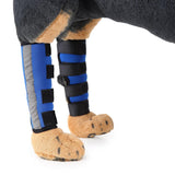 Max Pet Knee Pads Pet Leg Socks Pet Dog Puppy Protective Joints Protector Blue S