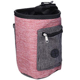 Maxbell Small Pet Dog Snack Waist Pouch Dog Food Snack Treat Training Pouch Red