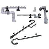 Maxbell Aquarium Fish Tank Outflow Inflow Pipe Tube For Fish Tank  S-Gray