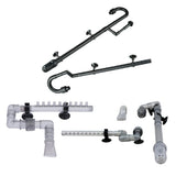 Maxbell Aquarium Fish Tank Outflow Inflow Pipe Tube For Fish Tank  S-Gray