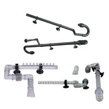 Maxbell Aquarium Fish Tank Outflow Inflow Pipe Tube For Fish Tank  S-Gray
