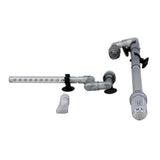 Maxbell Aquarium Fish Tank Outflow Inflow Pipe Tube For Fish Tank  S-Gray