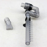 Maxbell Aquarium Fish Tank Outflow Inflow Pipe Tube For Fish Tank  S-Gray