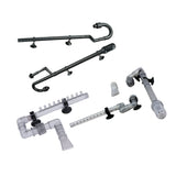 Maxbell Aquarium Fish Tank Outflow Inflow Pipe Tube For Fish Tank  S-Gray
