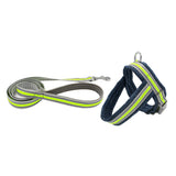 Max Pet Harness Vest Set Pet Walking Leash for Small Cat Dog Fluorescent Green L