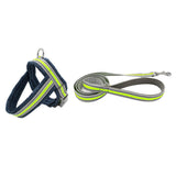 Max Pet Harness Vest Set Pet Walking Leash for Small Cat Dog Fluorescent Green L