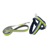 Max Pet Harness Vest Set Pet Walking Leash for Small Cat Dog Fluorescent Green L