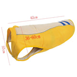 Max Pet Dog Puppy Cooling Vest Pet Evaporative Jacket for Pet Dog Cat Yellow-XS