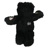 Max Cute Bear Design Dog Chew Squeaky Plush Toy Pet Bite Resistance Toy Black