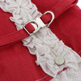 Max Pet Dog Harness Leash Pet Costume Clothes for Small Pet Cat Puppy Red-S
