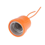 Max 10 Pcs E27 Heat Basking Lamp Holder For Reptile Lizard Turtle Habitat Orange