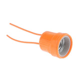 Max 10 Pcs E27 Heat Basking Lamp Holder For Reptile Lizard Turtle Habitat Orange