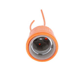 Max 10 Pcs E27 Heat Basking Lamp Holder For Reptile Lizard Turtle Habitat Orange