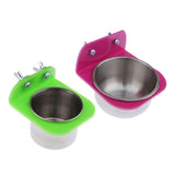 Max Pet Bird Parrot Water Food Feeder Feeding Food Cup For Small to Large Bird S