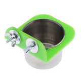 Max Pet Bird Parrot Water Food Feeder Feeding Food Cup For Small to Large Bird S