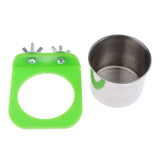 Max Pet Bird Parrot Water Food Feeder Feeding Food Cup For Small to Large Bird S