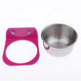 Max Pet Bird Parrot Water Food Feeder Feeding Food Cup For Small to Large Bird L