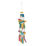 Max Birds Parrot Chew Toys Cage Hanging Birds Wooden Blocks Toys For Bird Parrot