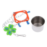 Max Bird Parrot Water Feeder Feeding Food Bowl For Small Bird Conures Cockatiels