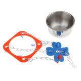 Max Bird Parrot Water Feeder Feeding Food Bowl For Conures Cockatiels Love Birds