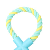 Max Dog Teeth Cleaning Toy Pet Interactive Ball Toy Rope on a Leak Food Ball