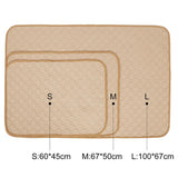 Max Washable Pet Dog Pee Pad Dog Training Obedience Pee Pad For Cat Dog Beige-L