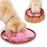 Max Pet Dog Snuffle Mat Dog Feeding Mat Interactive Food Puzzle Toy Pink