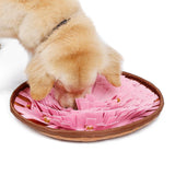 Max Pet Dog Snuffle Mat Dog Feeding Mat Interactive Food Puzzle Toy Pink