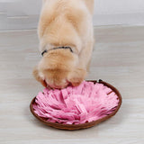 Max Pet Dog Snuffle Mat Dog Feeding Mat Interactive Food Puzzle Toy Pink