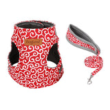 Max Small Pet Cat Harness Vest with Leash Cat Walking Outdoor Outfits Red-S
