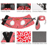 Max Small Pet Cat Harness Vest with Leash Cat Walking Outdoor Outfits Red-S