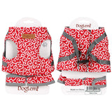 Max Small Pet Cat Harness Vest with Leash Cat Walking Outdoor Outfits Red-S