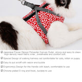 Max Small Pet Cat Harness Vest with Leash Cat Walking Outdoor Outfits Red-S
