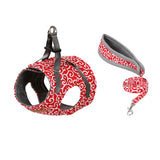 Max Small Pet Cat Harness Vest with Leash Cat Walking Outdoor Outfits Red-S