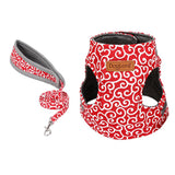 Max Small Pet Cat Harness Vest with Leash Cat Walking Outdoor Outfits Red-S