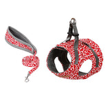 Max Small Pet Cat Harness Vest with Leash Cat Walking Outdoor Outfits Red-S